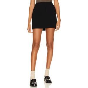 Theory Mini Black Crepe Trouser Skirt Size 2